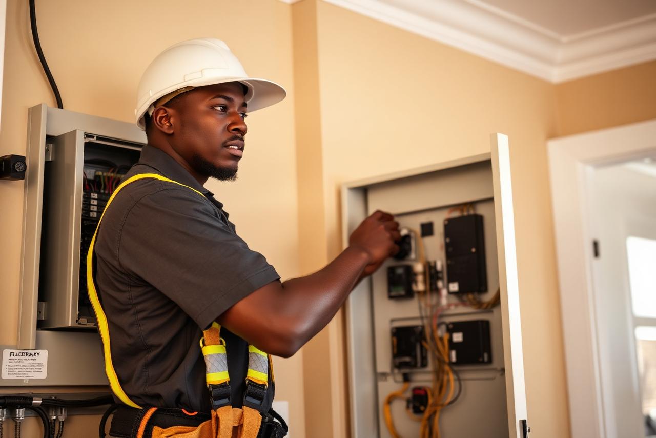 Moncks Corner electricians upgrading a breaker panel