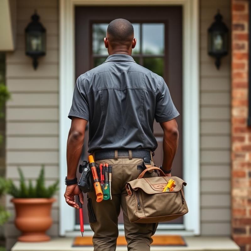 Moncks Corner electricians arriving for a residential service call