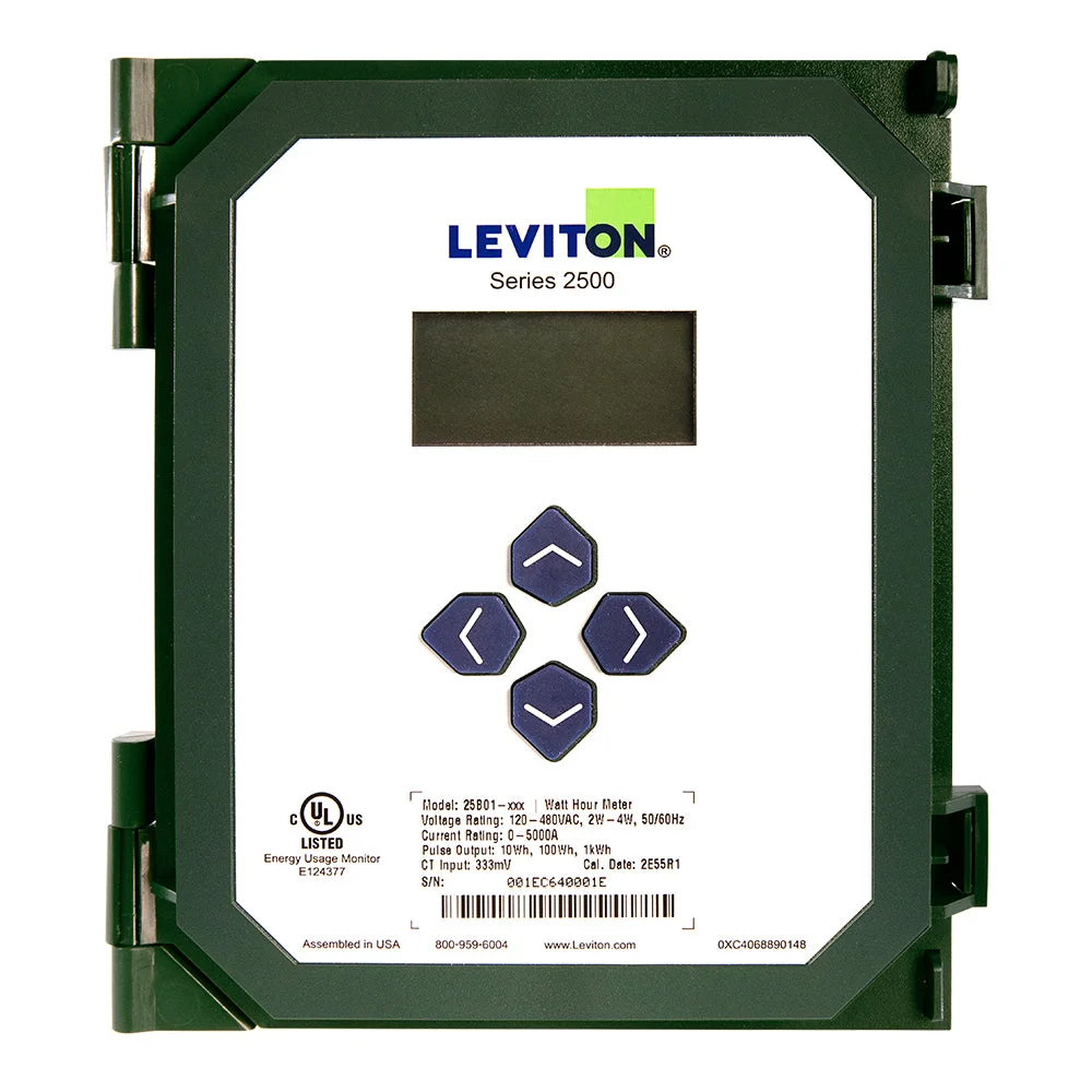 VerifEye Submeter, 120/208V, 120/240V, & 277/480V, Single, Split, and 3-Phase Programmable, Pulse/Modbus, 25B01-000 manufacturer product photo, Design around equipment and business operation guide for the Charleston Lowcountry