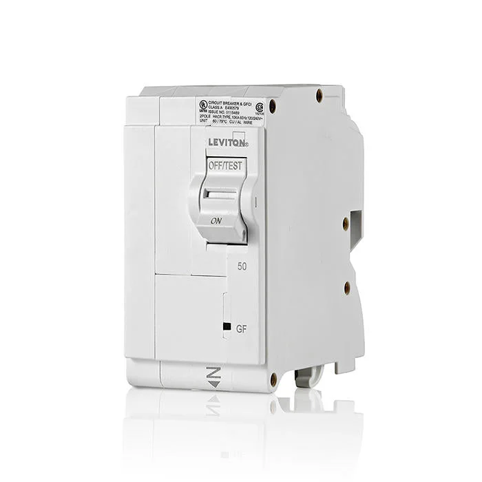50A 2-Pole GFCI Hydraulic Magnetic Branch Circuit Breaker, LB250-G manufacturer product photo, Start with the equipment, not a generic outlet guide for the Charleston Lowcountry
