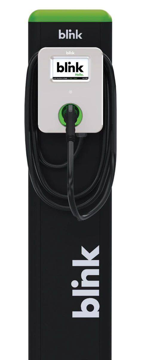 IQ 200 pedestal configuration EV charger product photo for Charleston electric vehicle charger installation