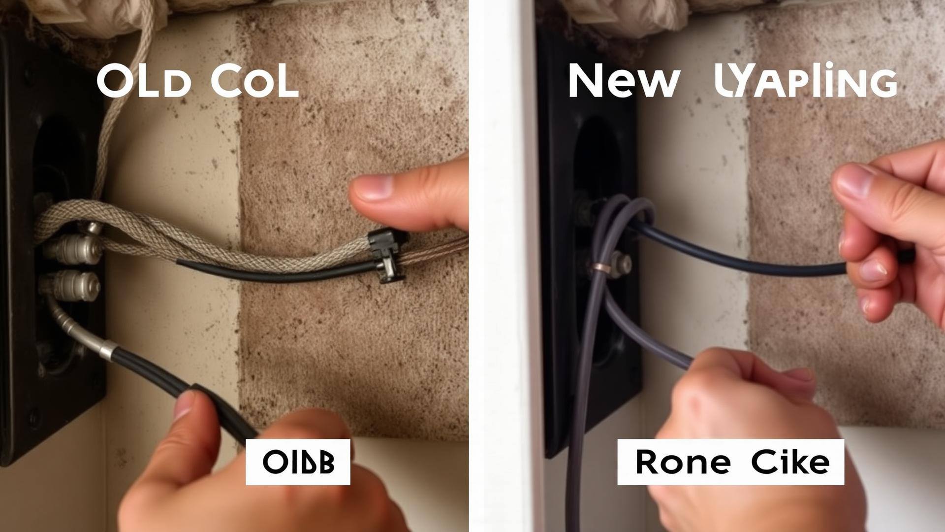 Licensed electrician replacing outdated knob-and-tube wiring in a Charleston SC home
